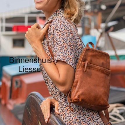 Rugzak Beardesign Iris cognac CL32852