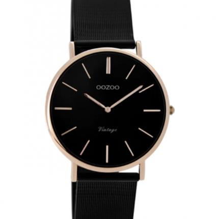Horloge Oozoo C8871 zwart rose
