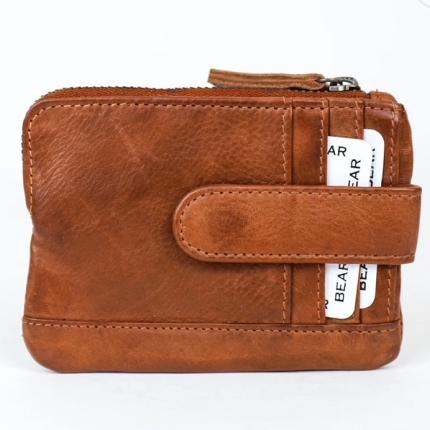 Portemonnee/sleuteletui Beardesign Carrie cognac