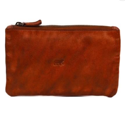 Portemonnee etui Beardesign Nova cognac