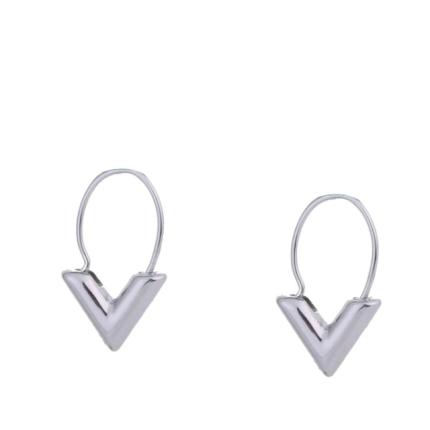 Oorbellen Fantastic V zilver E9818-1