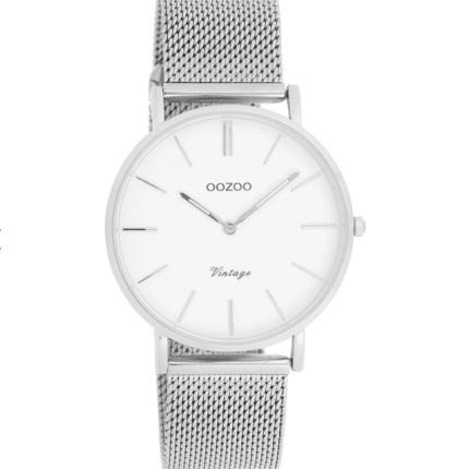 Horloge Oozoo C9902 zilver wit
