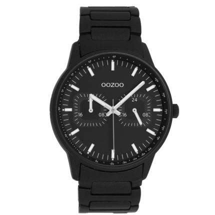 Herenhorloge Oozoo C11624 zwart met zwarte meshband