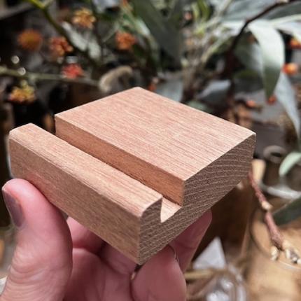 z. houder voor tegeltje houtkleur