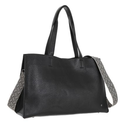 z. tas Dijon zwart pu leer