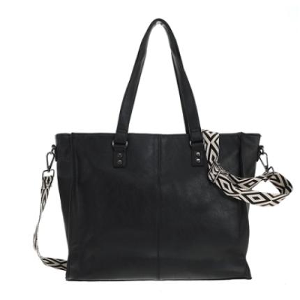 z. tas Veghel zwart pu leer