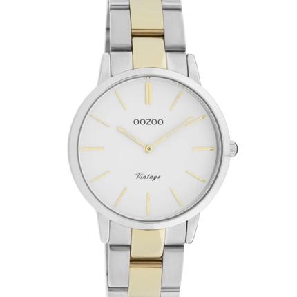 Horloge Oozoo C20044 zilver goud 