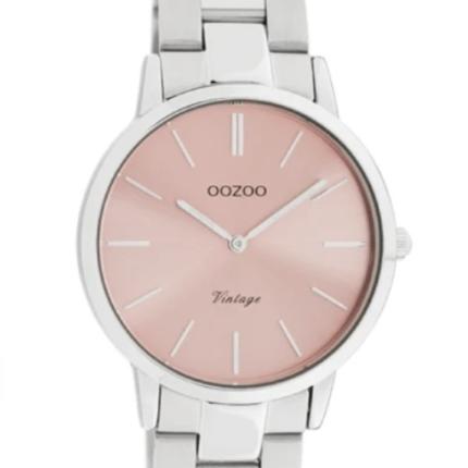 Horloge Oozoo C20049 zilver roze