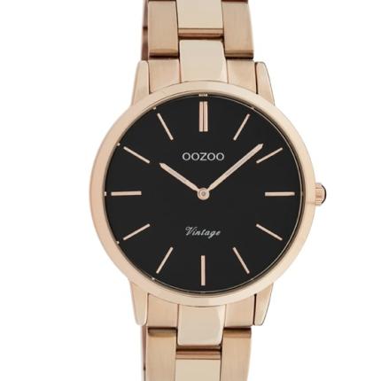 Horloge Oozoo C20049 rose zwart 